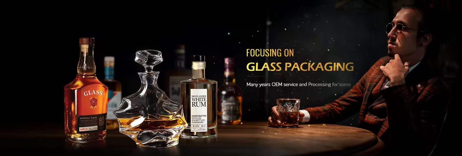 Glass Liquor Bottle