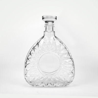 Acceptable Customer's Logo 750ml 75cl Clear Glass Spirit Bottle for Liquors and Beverages