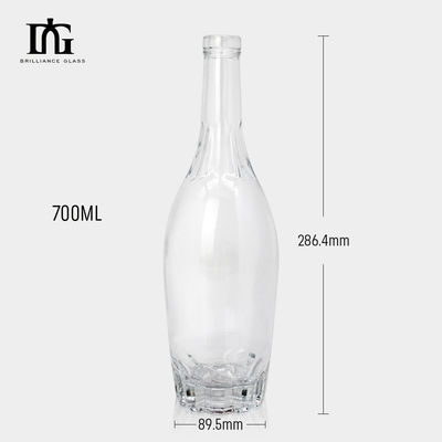250ml/500ml/700ml/750ml Capacity Glass Red Wine Bottle Durable and Airtight Cork Seal