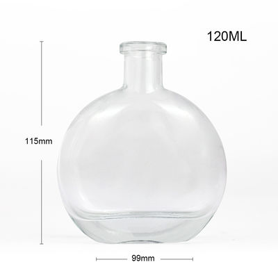 Engraved 500ml Glass Bottle for End Rum Gin and Brandy Spirits in Unique Shape