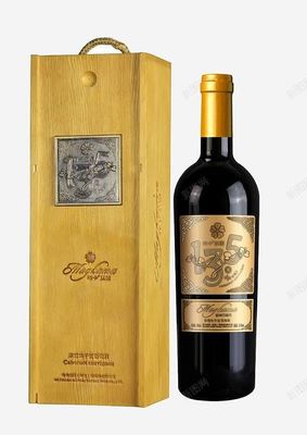 Single Leather Red Wine Set Bottle Packaging Paper Box for Custom Wooden Wine Gift Box