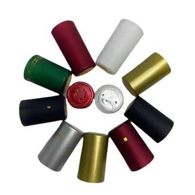 Customized PVC Necking Tape Glass Bottle Shrink Cap for Beverage Packaging Solutions