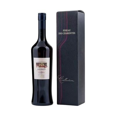 Custom Order Accepted Single Bottle Reusable Gift Box with Crocodile Grain Pu Leather