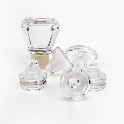 Custom Logo Crystal Glass Cork Stopper for Vodka Tequila Whisky Bottle Provided Freely