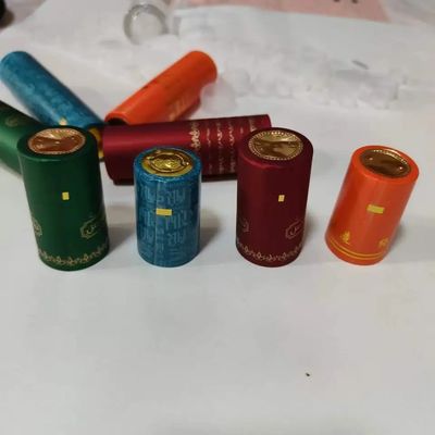 Customized PVC Necking Tape Glass Bottle Shrink Cap for Beverage Packaging Solutions