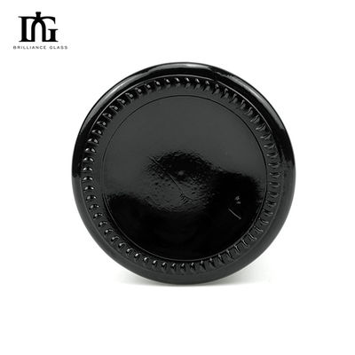 CORK Sealing Type Custom Screen Logo Printing Black Glass 500ml 750ml Champagne Wine Bottle