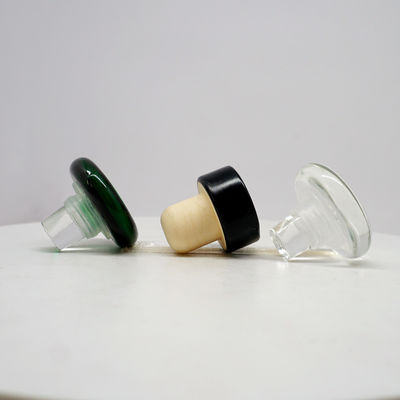 Custom Logo Crystal Glass Cork Stopper for Vodka Tequila Whisky Bottle Provided Freely