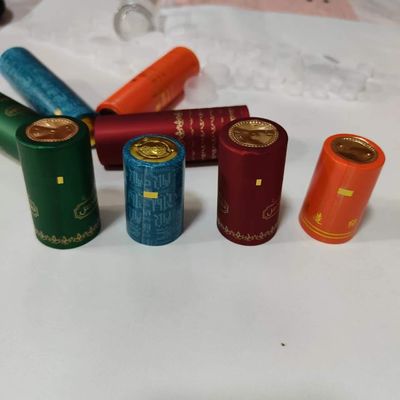Sealing Round Shape Pvc Clear Neck Shrink Bands Sleeve For Customized Bottle Cap