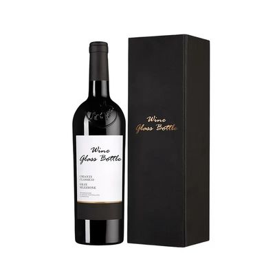 Customized Shape Engraved Double Red Wine Packing Box Leather Pu For Craft
