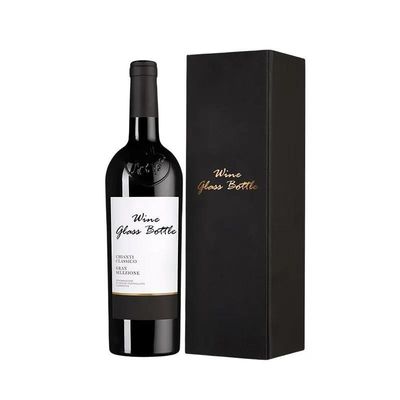 Other Gift Craft Storage Leather Wine Box And Handles Single Bottle Reusable Gift Box Crocodile Grain Pu Leather Double Bottle 750ml Red Wine Box