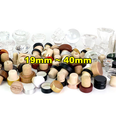 Wooden T Shape Cap Cork Bottle Lid for Vodka Custom Logo Luxury Wine Bottle Stopper