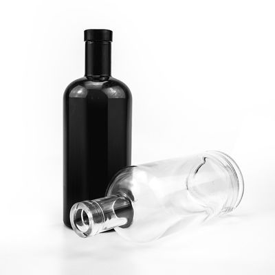 Liquors and Beverage 700ml Transparent Whisky Vodka Packing Bottle with Aluminum Cork