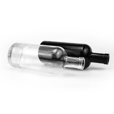 Liquors and Beverage 700ml Transparent Whisky Vodka Packing Bottle with Aluminum Cork