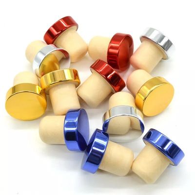 Aluminum T Shape Top Bar Top Stopper for Customized Shape Glass Bottles Wood Engraved