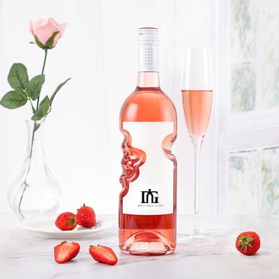750ml Clear Empty Glass Bottle for Brandy and Liquors Customized Design