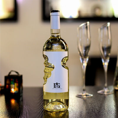 750ml Clear Empty Glass Bottle for Brandy and Liquors Customized Design