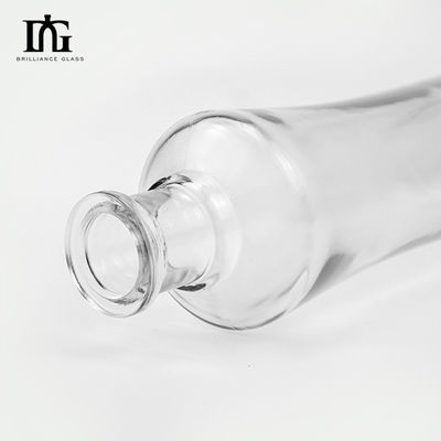 Engraving Surface Handling 750ml 500ml 350ml Glass Empty Bottle for Whiskey and Gin