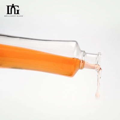 Engraving Surface Handling 750ml 500ml 350ml Glass Empty Bottle for Whiskey and Gin