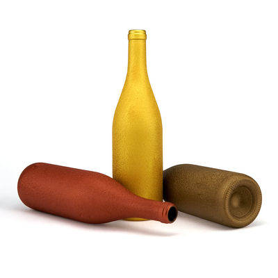 Custom Matte Colored Glass Wine Bottle 750ml 50cl 75cl for Round Frosting Vodka Liquor