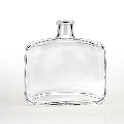 High Flint Square Clear 500ml Glass Vodka Gin Rum Tequila Bottle for OEM/ODM