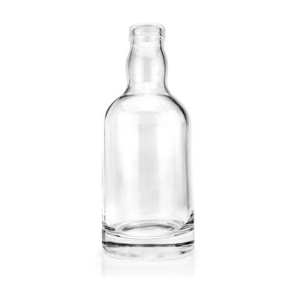 Customized Logo Shape Closures 750ml Empty Unique Glass Bottle For Liquor With Cap