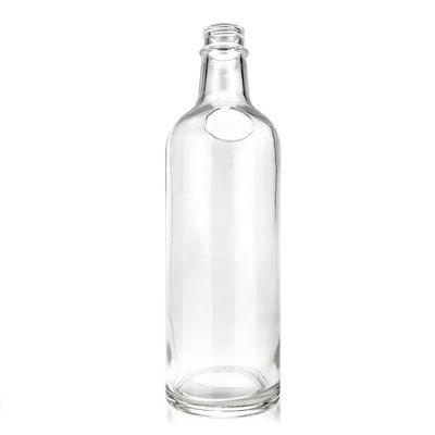 Clear Glass Liquor Bottle with Screw Cap Capacity 500ml/750ml/1L Collar Material Glass