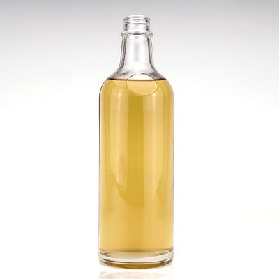 Clear Glass Liquor Bottle with Screw Cap Capacity 500ml/750ml/1L Collar Material Glass