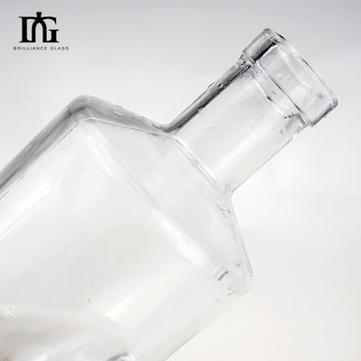 Shaped Shrink Cap Seal Glass Bottles for Liquor and Wine 700ml Capacity Screw Cap