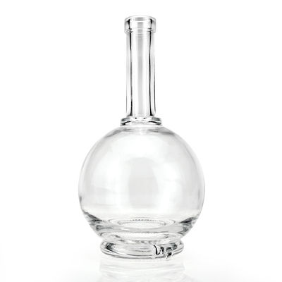 Custom Big Belly Round Shape 50cl Wine Glass Bottle 500ml for Liquors and Beverages