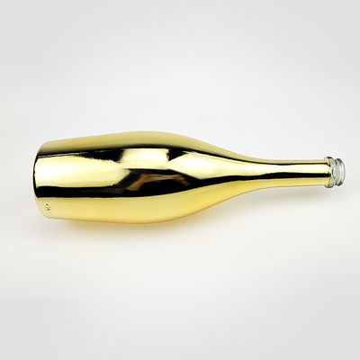 Glass Bottle with Tear Drop Engraving and Gold Electroplating 500ml/700ml/750ml Capacity