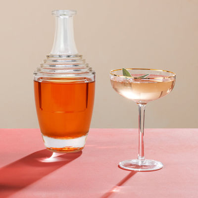 Custom 200ml Unique Design Glass Bottle for Rum Whisky Vodka and Cork Seal