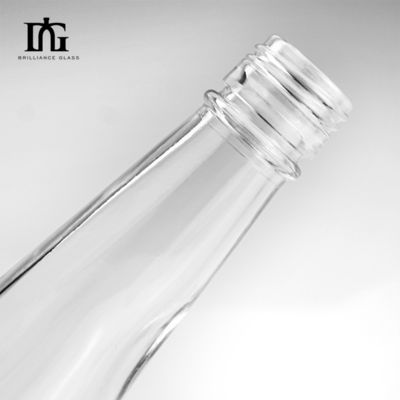 Gin Tequila Liquor Glass Bottle Screw Cap Taper Crystal Juice Bottles for Beverage