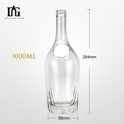 Glass Bottle for Vodka Whiskey Brandy Rum Liquor Exquisite Design and Functionality