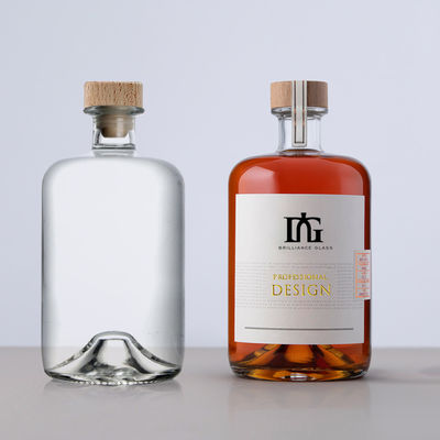 500ml 700ml 750ml Wine and Liquor Glass Bottles in Round Shape for Tequila Pacho