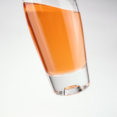 Screen Printing Custom Ice Wine Bottles with Spiral Mouth and No Shoulder Logo Label