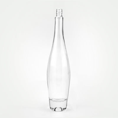 Screen Printing Custom Ice Wine Bottles with Spiral Mouth and No Shoulder Logo Label
