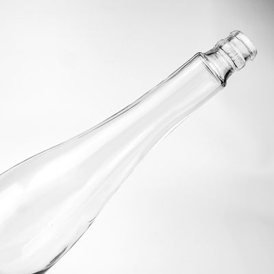 Screen Printing Custom Ice Wine Bottles with Spiral Mouth and No Shoulder Logo Label