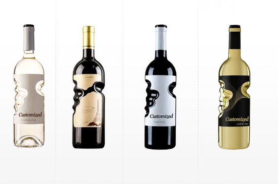 Matte Dark Glass Vodka Bottle for Spirits and Wine Screen Printing Hot Stamping Painting