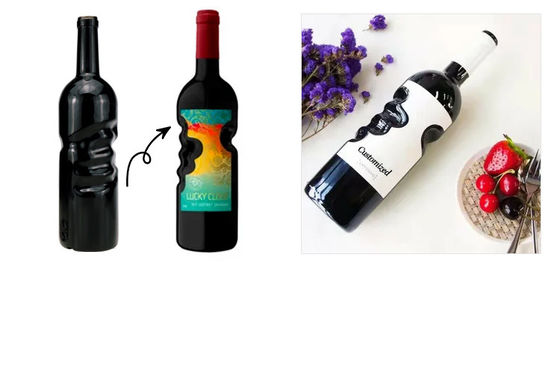 Matte Dark Glass Vodka Bottle for Spirits and Wine Screen Printing Hot Stamping Painting