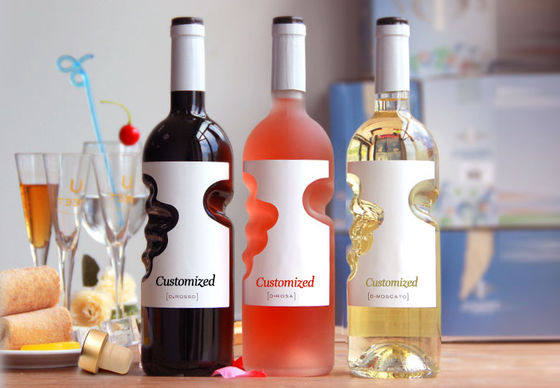 Matte Dark Glass Vodka Bottle for Spirits and Wine Screen Printing Hot Stamping Painting