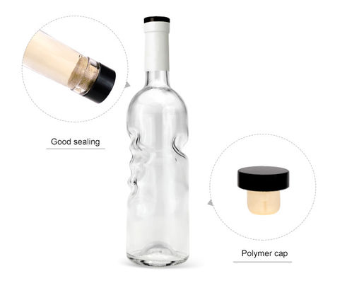 Matte Dark Glass Vodka Bottle for Spirits and Wine Screen Printing Hot Stamping Painting