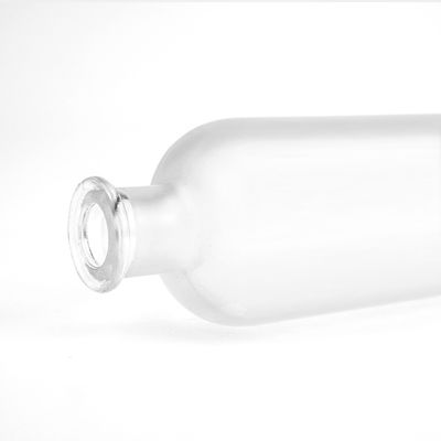 Engraved Gin Super Flint Vodka Glass Bottle Frosted Screen Printing for Beverages