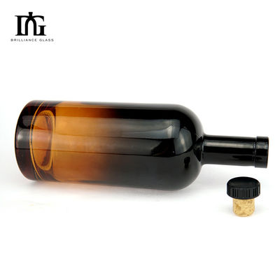 Spray Paint Glass Bottles 700ml Clear Nordic Design with Cork Stopper Included