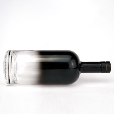700ml 750ml 1000ml Spray Painting Cork Stopper Super Flint Wine Spirits Glass Bottle