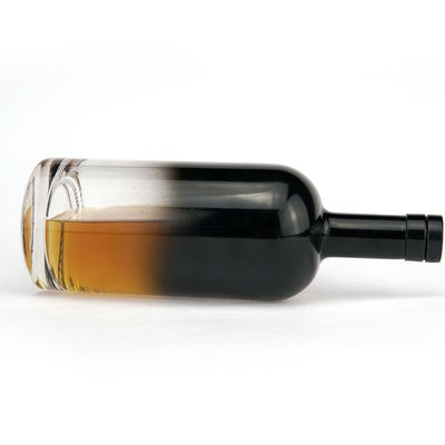 700ml 750ml 1000ml Spray Painting Cork Stopper Super Flint Wine Spirits Glass Bottle