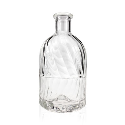 Customized Engraving 375ml 500ml 700ml Glass Bottles for Juice Wine Alcohol Rum Brandy