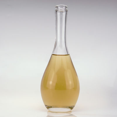 500ml Glass Bottle End Vase-Shape Long Neck Vodka Wine with Cork Screw Both Sealing Type