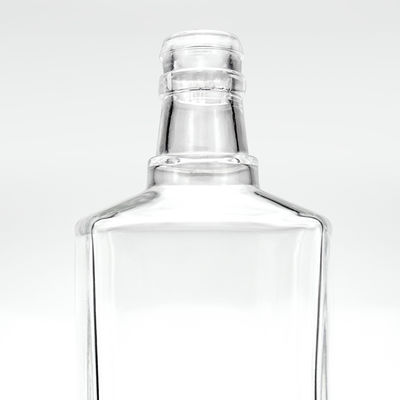Acceptable Customer's Logo Glass Bottle Shaped Triangle 650ml Liquor Whisky with Cork