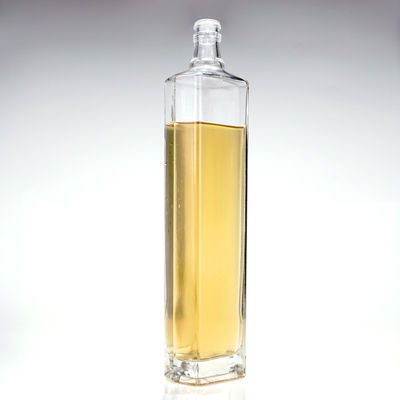 Acceptable Customer's Logo Glass Bottle Shaped Triangle 650ml Liquor Whisky with Cork