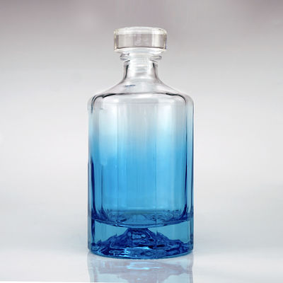 Clear Empty Glass Valcano Bottom Vodka Gin Rum Tequila Whisky Brandy Spirit Bottle 500ml 750ml